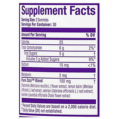 zzzquil supplement facts